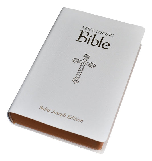 NCB St. Joseph New Catholic Bible Personal Size-White Simulated Leather (#608/10W)