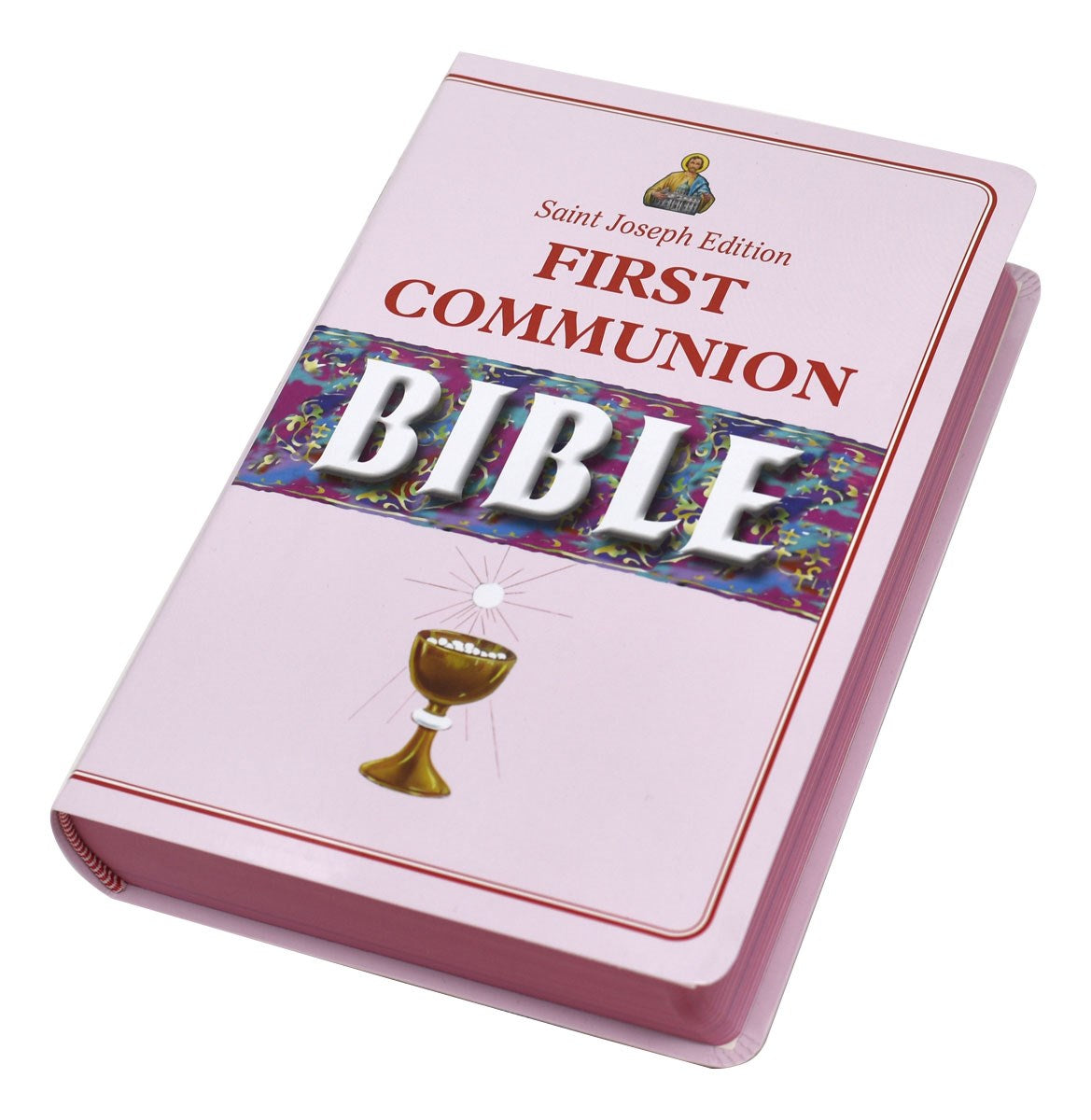 NCB St. Joseph New Catholic Bible First Communion Bible (Girls)-Flexible Cover (#608/22FCG)