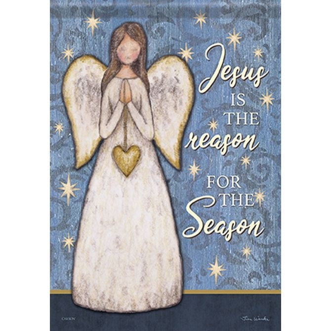 Flag-Garden-Dura Soft-Christmas Angel (12.5" x 18")