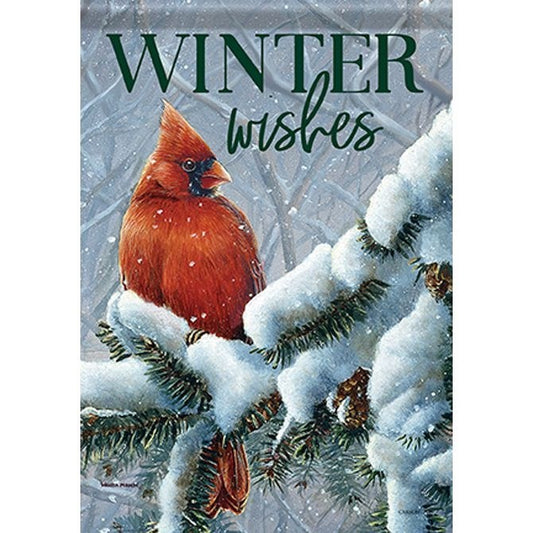 Flag-Garden-Durasoft-Peaceful Cardinal (12.5" x 18")