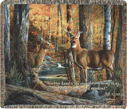Throw-Broken Silence II w/Verse Tapestry (60" x 50")