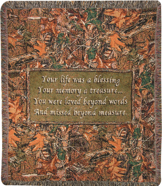 Throw-Nature Blessings-Bereavement-Tapestry (50" x 60")