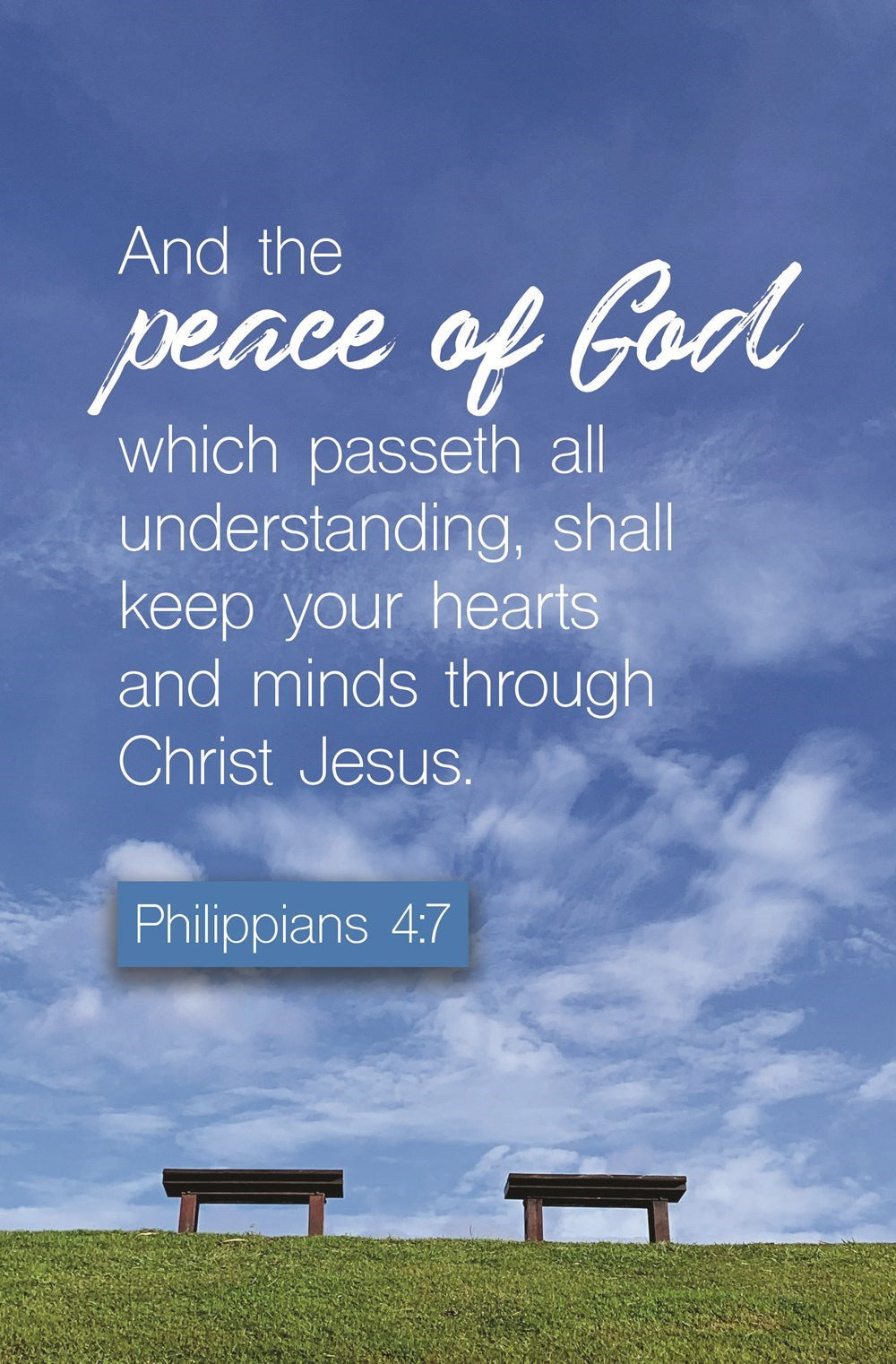Bulletin-And The Peace Of God Which Passeth All Understanding (Philippians 4:7) (Pack Of 100)