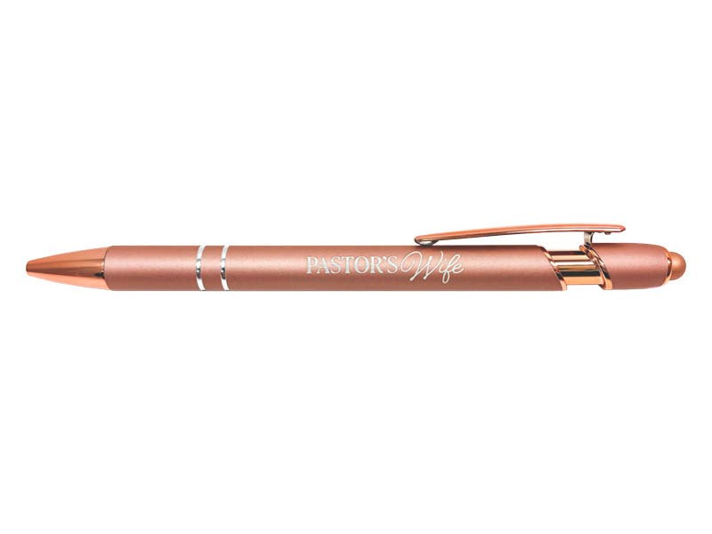 Soft Touch Gift Pen-Pastor's Wife-Rose Gold