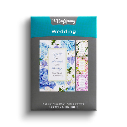 Card-Boxed-Wedding-Floral (Box Of 12)