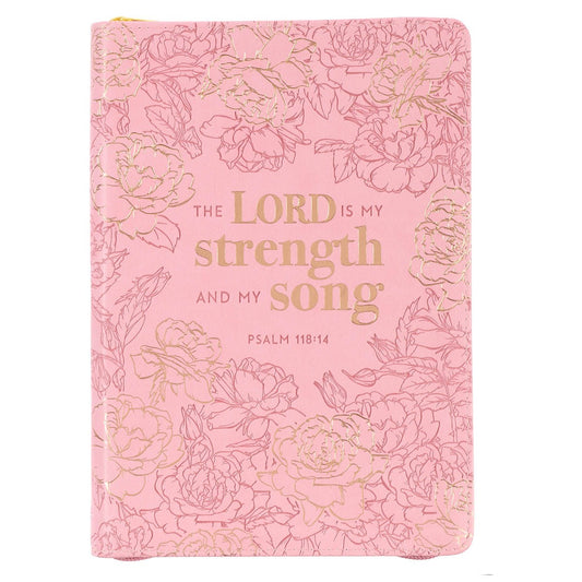 Journal w/Zip My Strength and My Song Psalm 118:14