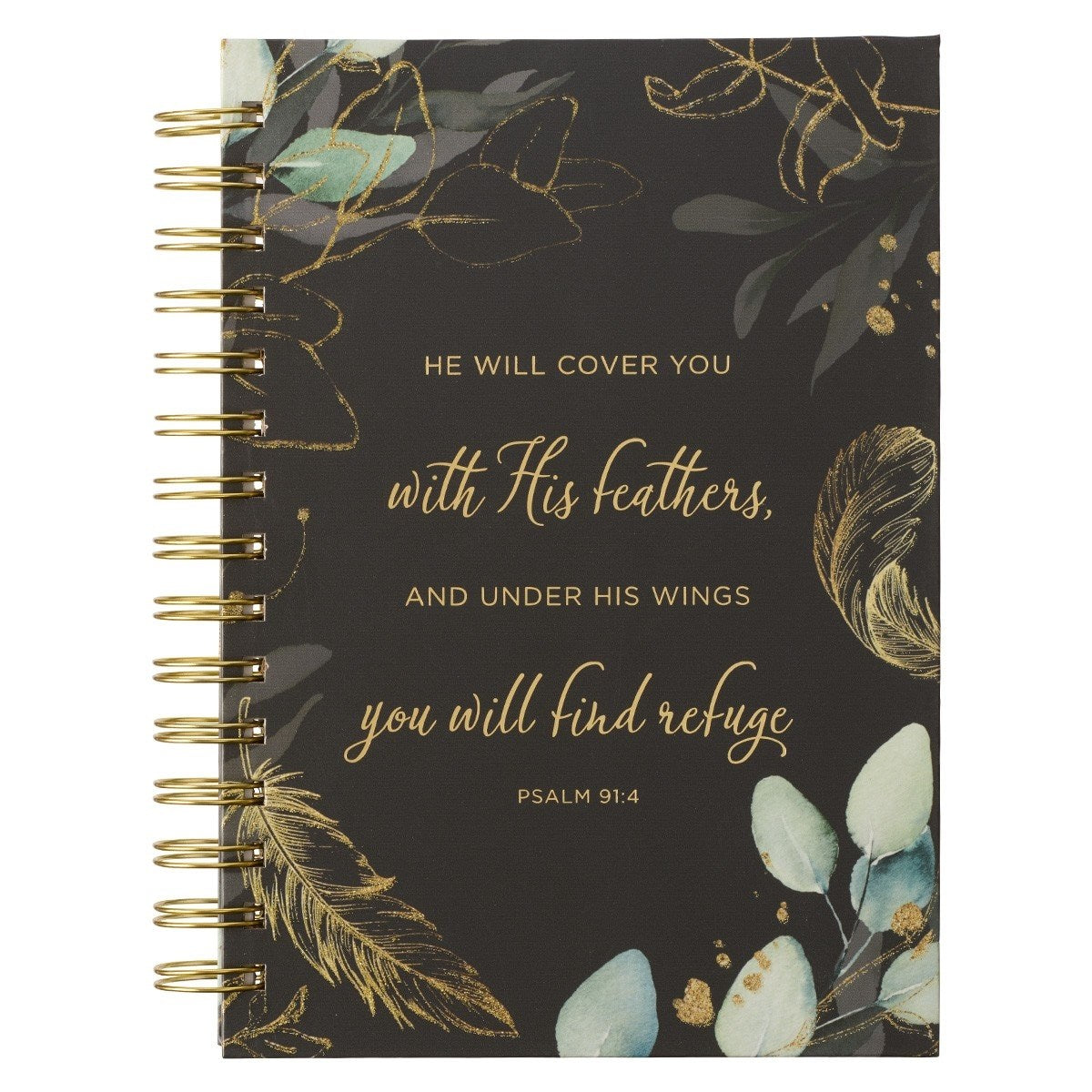 Lg Wire Journal He Will Cover You Psalm 91:4