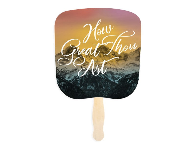 Hand Fan-How Great Thou Art (Pack of 50)