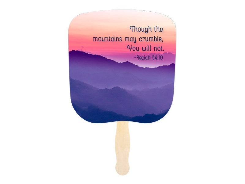 Hand Fan-Isaiah 54:10 (Pack of 50)