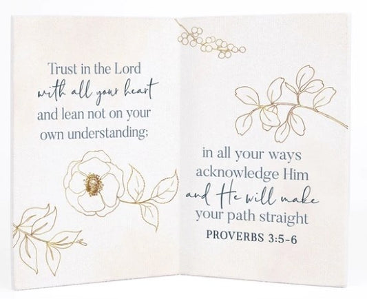 Keepsake Card-Trust In The Lord With All Your Heart (8" x 6")