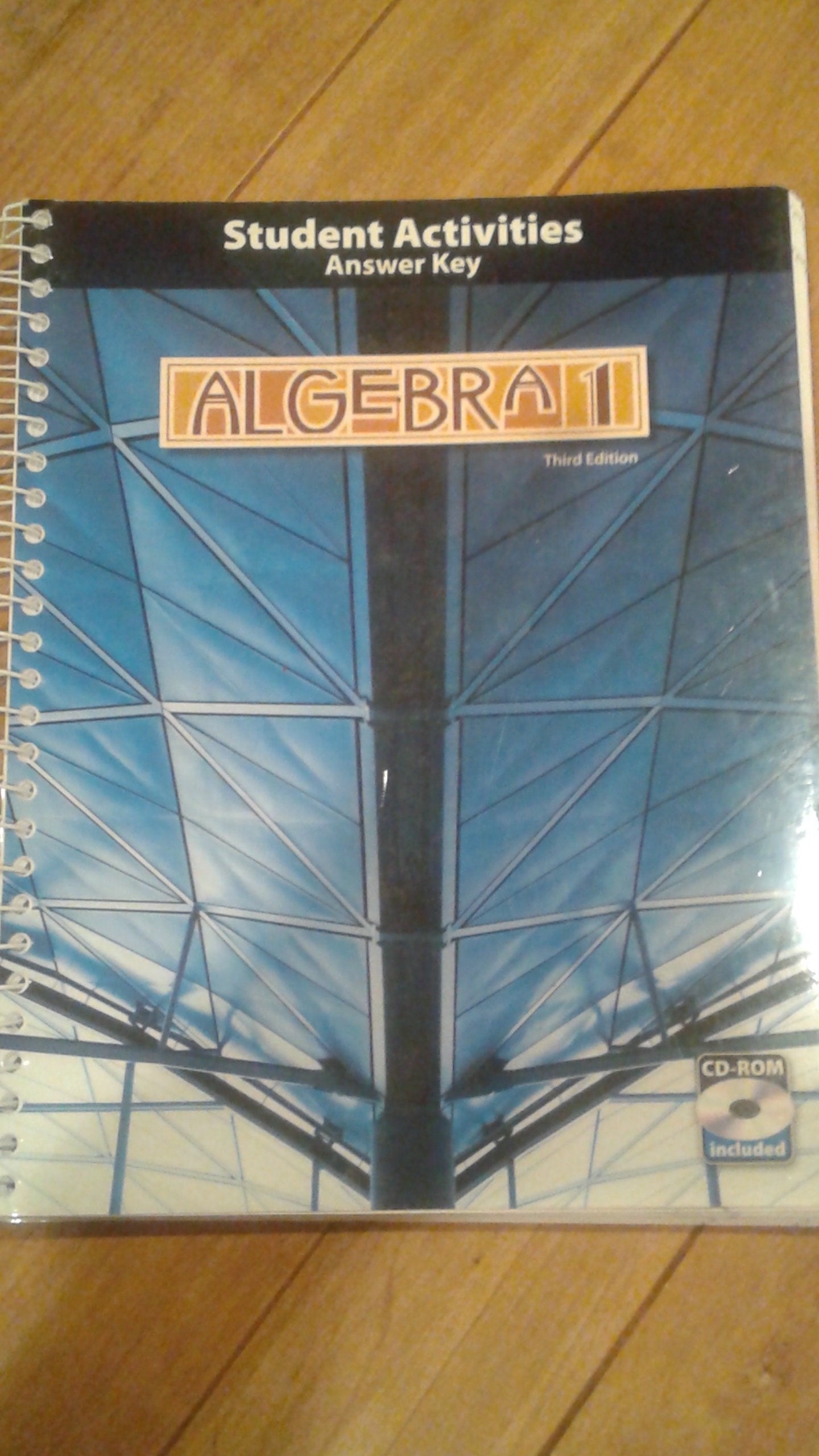 Algebra 1 Student Activities Manual Answer Key w/CD (3rd Edition)