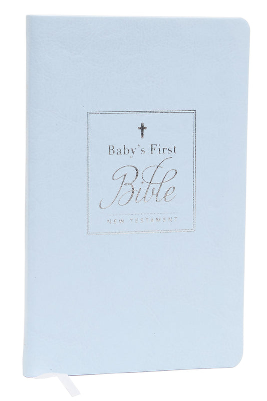KJV Baby's First New Testament (Comfort Print)-Blue Hardcover
