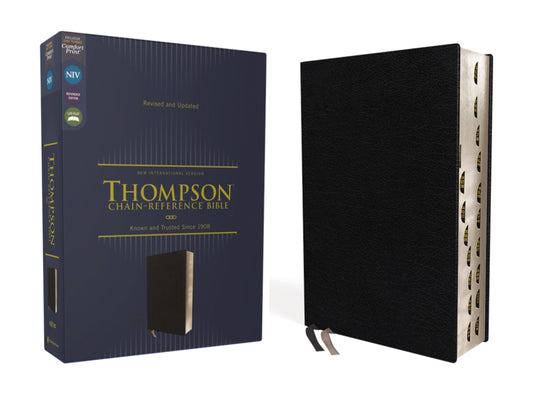 NIV Thompson Chain-Reference Bible (Comfort Print)-Black European Bonded Leather Indexed