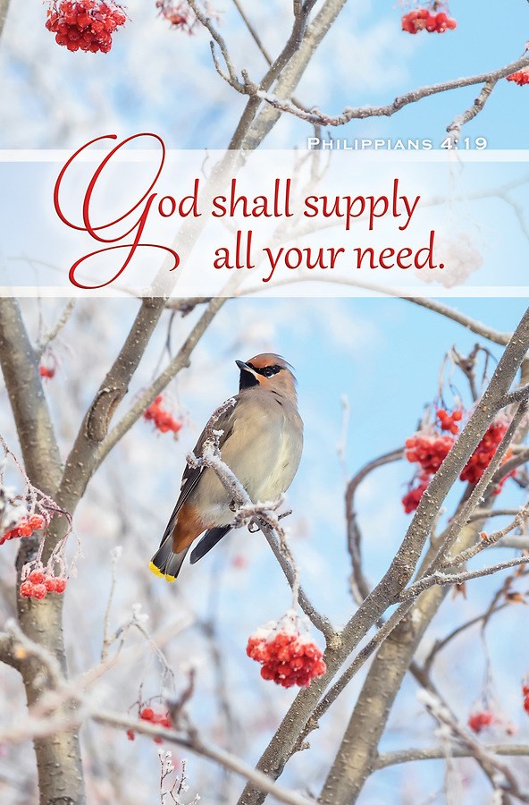 Bulletin-God Shall Supply All Your Need (Philippians 4:19) (Pack Of 100)