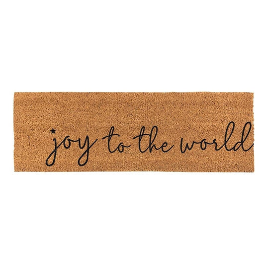 Coir Doormat-Joy To The World (30" x 10")
