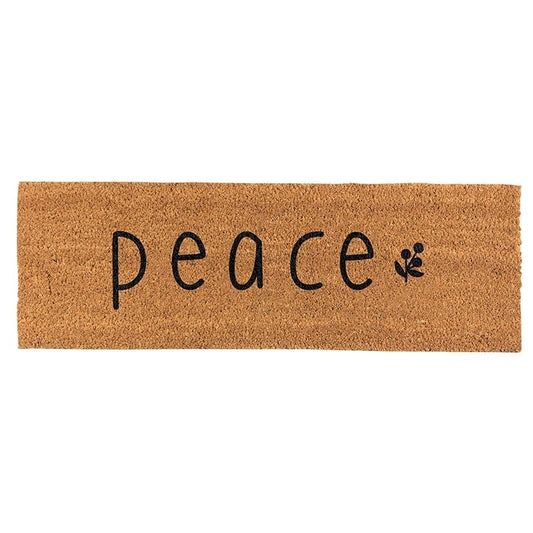 Coir Doormat-Peace (30" x 10")