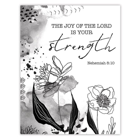 Magnet-Nehemiah 8:10 (2.625" x 3.375") (Pack Of 6)