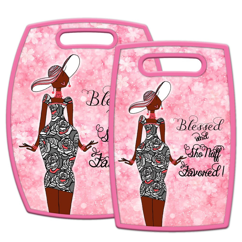 Cutting Board-Blessed And Sho Nuff Favored (Set Of 2)