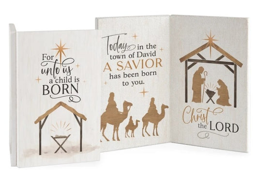Keepsake Card-For Unto Us A Child Is Born (8" x 6")