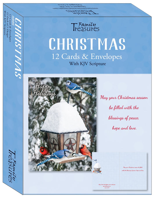 Card-Boxed-Christmas-Birds (Box Of 12)