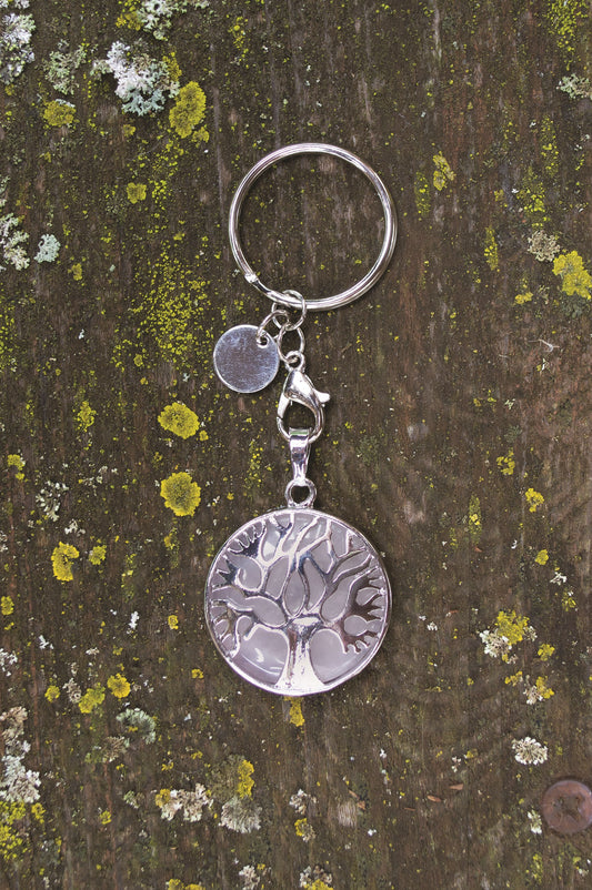 Key Chain-Tree Of Life-Quartz