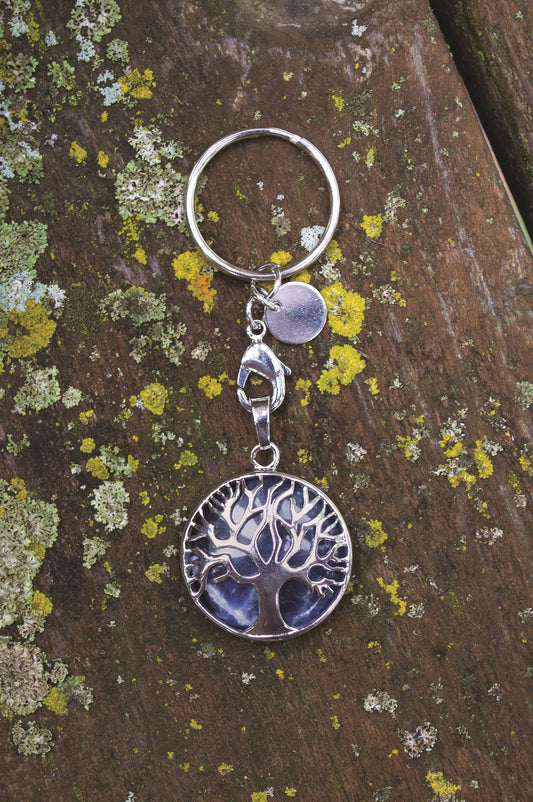 Key Chain-Tree Of Life-Sodalite