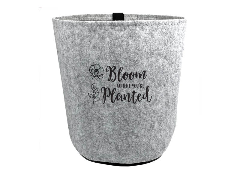 Grow Bag-Bloom w/Velcro Back-Gray (3 Gallon)