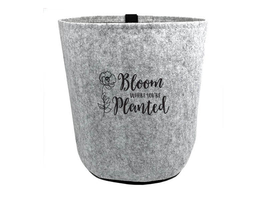 Grow Bag-Bloom w/Velcro Back-Gray (3 Gallon)