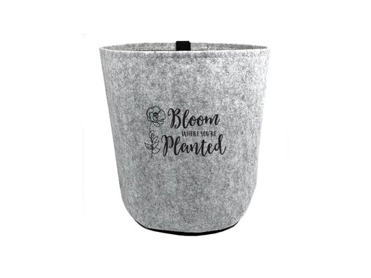 Grow Bag-Bloom w/Velcro Back-Gray (1 Gallon)