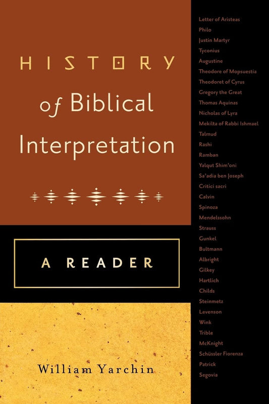 History Of Biblical Interpretation