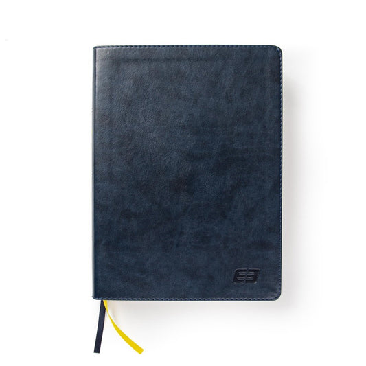 CSB E3 Discipleship Bible-Navy LeatherTouch Indexed