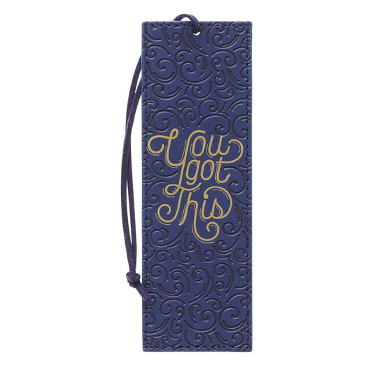 Bookmark-Pagemarker-You Got This-Luxleather-Purple