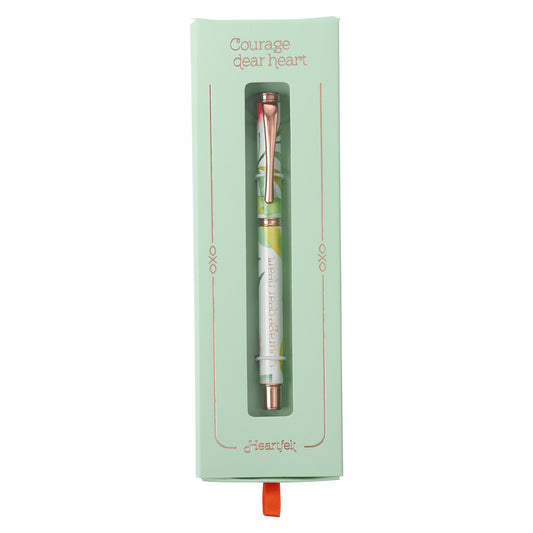 Pen in Gift Box-Orange Blossoms/Courage Dear Heart