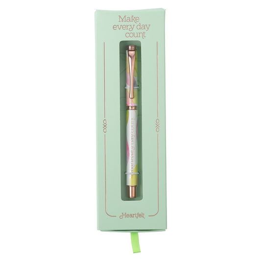 Pen in Gift Box-Citrus Leaves/Make Every Day Count