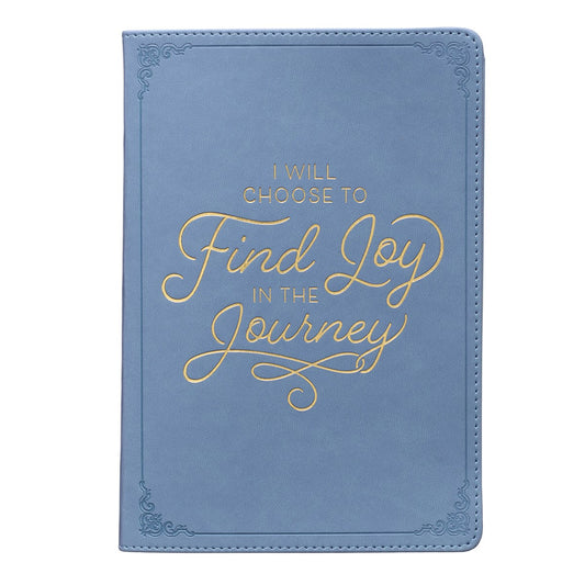 Journal-Classic LuxLeather-Find Joy-Periwinkle