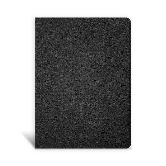 KJV Single-Column Wide-Margin Bible (Holman Handcrafted Collection)-Black Premium Goatskin