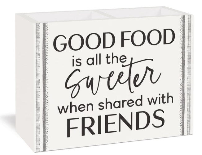 Utensil Holder-Good Food (8 x 6 x 3.5)