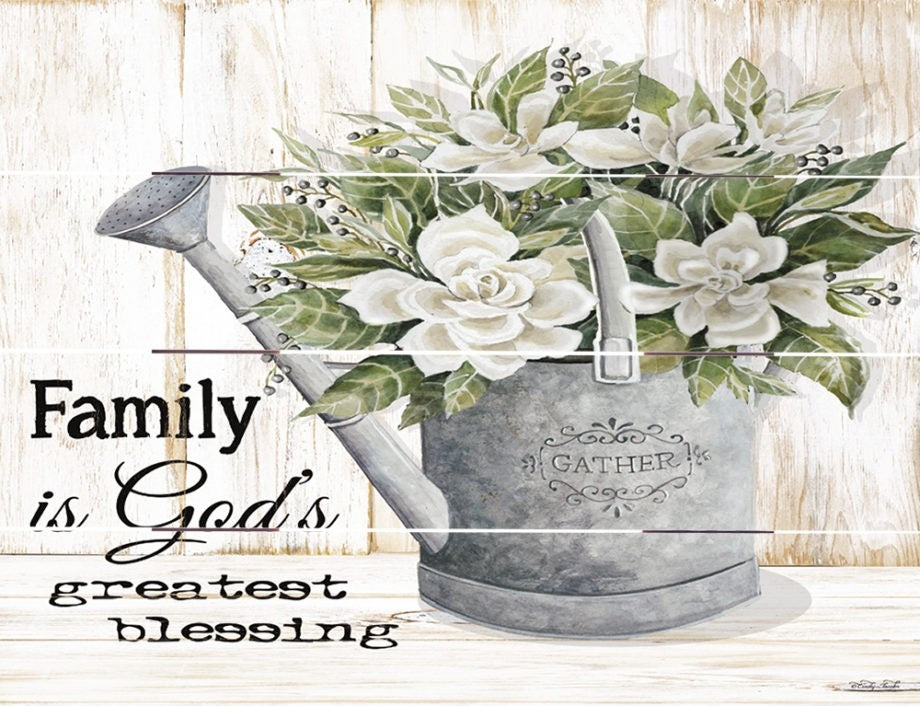 Rustic Pallet Art-Family Is God's Greatest Blessing (9 x 12)