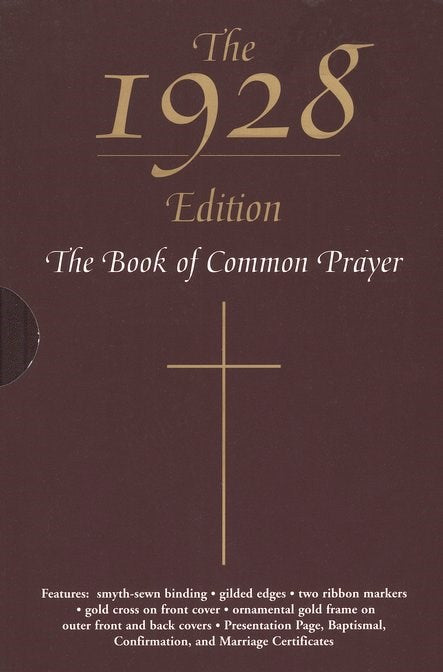 The 1928 Book Of Common Prayer-Burgundy Bonded Leather with Slipcase