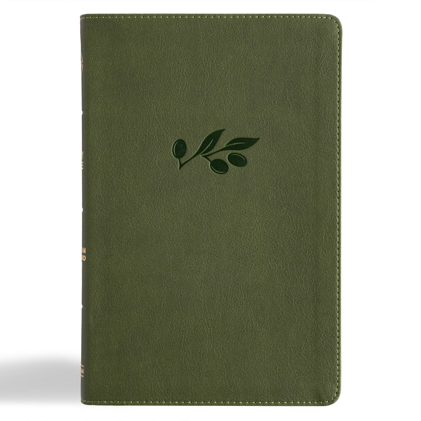 CSB Thinline Bible-Olive LeatherTouch