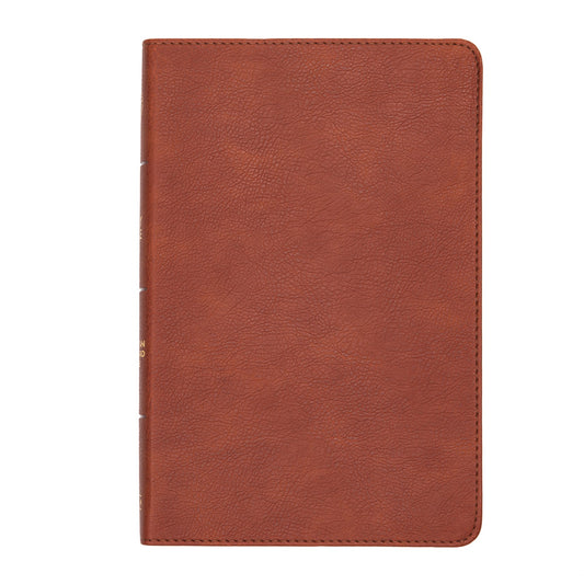 CSB Thinline Reference Bible-Burnt Sienna LeatherTouch