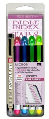 Bible Study Starter Set-Rose Damask