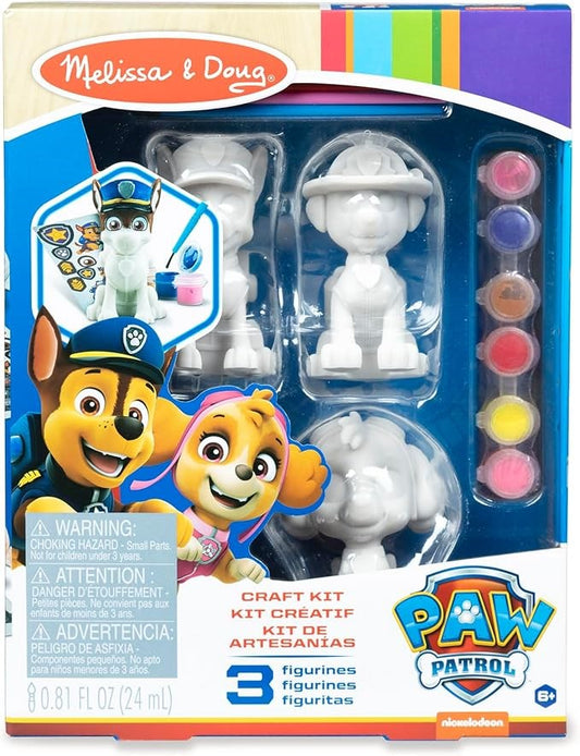 Paw Patrol Craft Kit-Pup Figurines (3 Figurines) (Ages 6+)