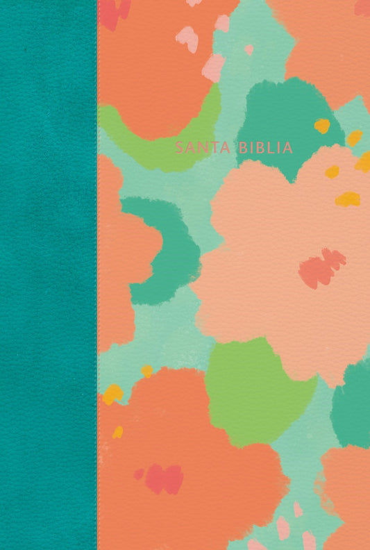 RVR 1960 Giant Print Reference Bible (Biblia Letra Gigante con Referencias)-Floral LeatherTouch