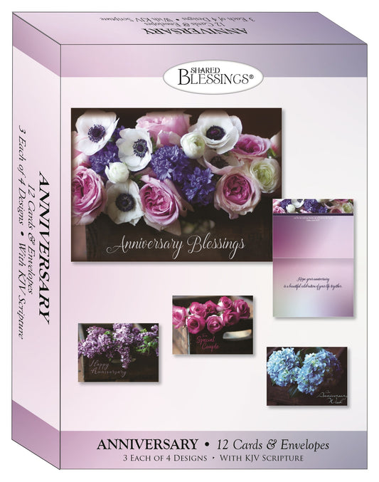 Card-Boxed-Shared Blessings-Anniversary Blessings (Box Of 12)