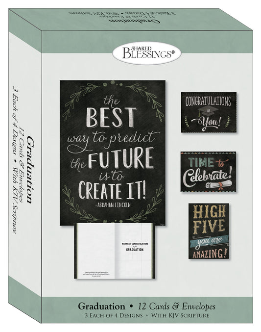 Boxed Card-Graduation-Time To Celebrate (Shared Blessings) (Box Of 12)