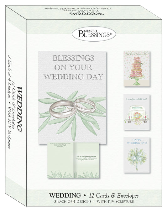 Boxed Card-Wedding Celebration (Shared Blessings) (Box Of 12)