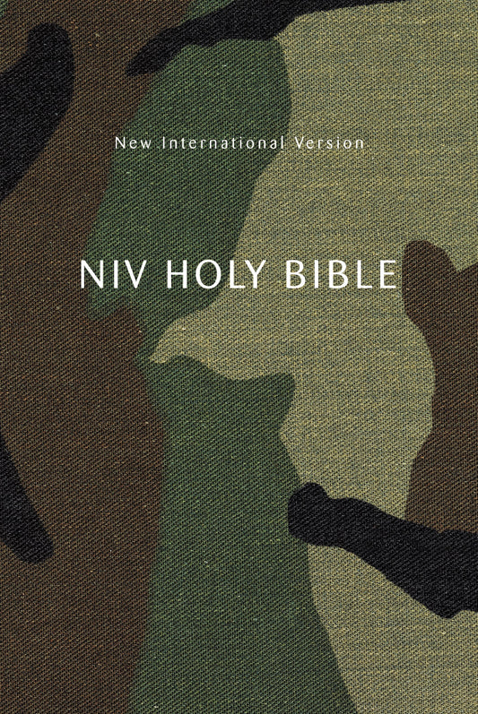 NIV Compact Holy Bible (Comfort Print)-Woodland Camo Softcover