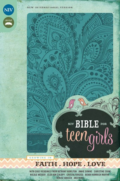 NIV Bible For Teen Girls-Blue Leathersoft Indexed