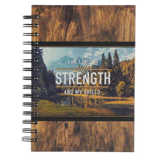 Journal Wirebound LG Lord is My Strength Ps. 28:7